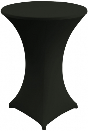 Husse & Haube (berzieher) fr Stehtisch im Set - Gre: 70 bis 80 cm - Farbe: schwarz - Menge: 1